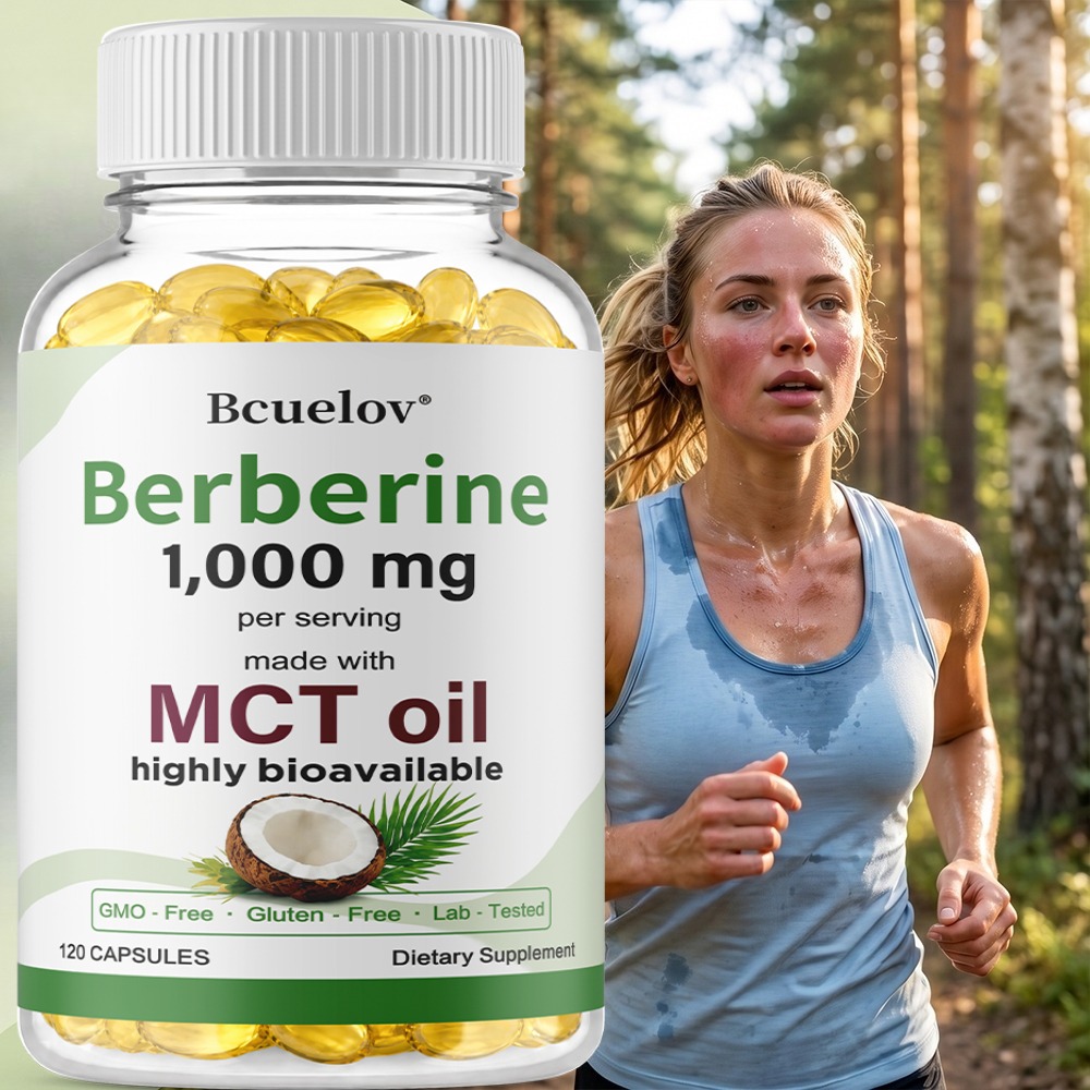 Berberine Hcl Capsule - Berberina 1000mg z olejem MCT, 120