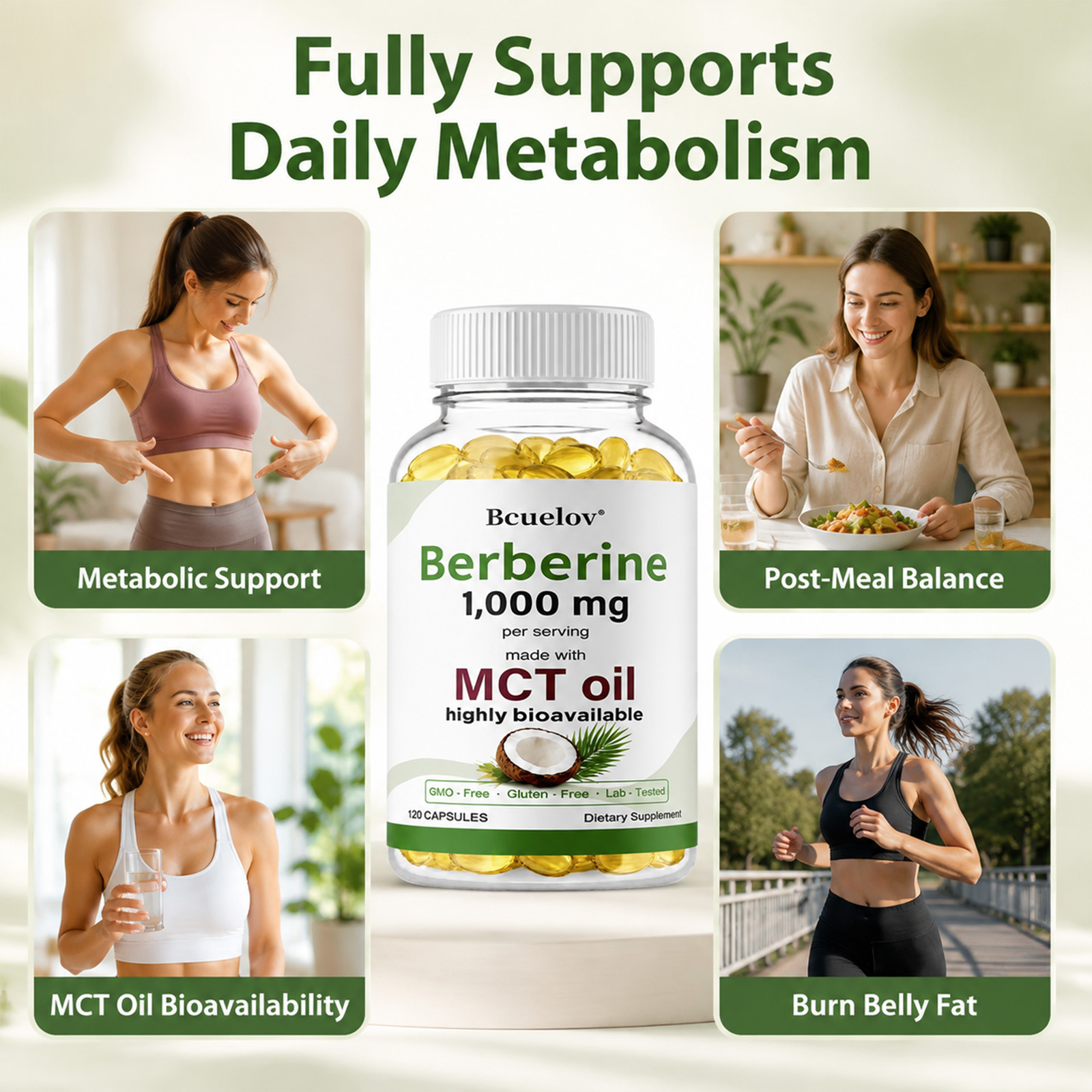 Berberina 1000mg z olejem MCT, – Berberine Hcl Capsule recenzja i cena