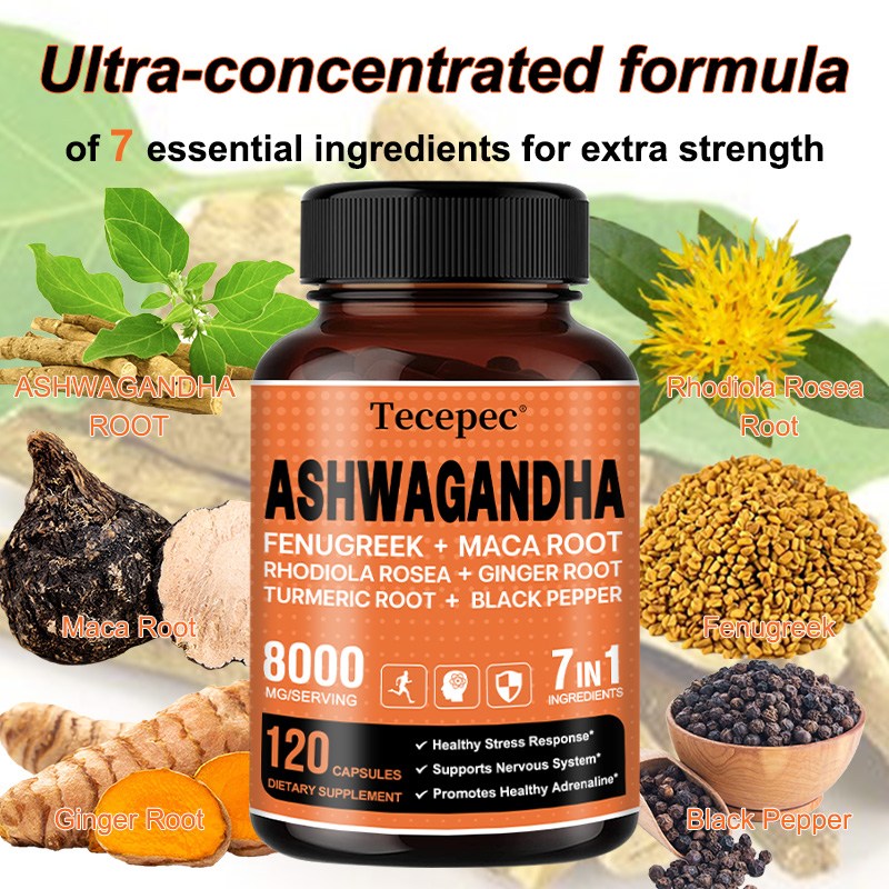 Ashwagandha 8000 mg – kompleks – Ashwagandha Extract Root recenzja i cena